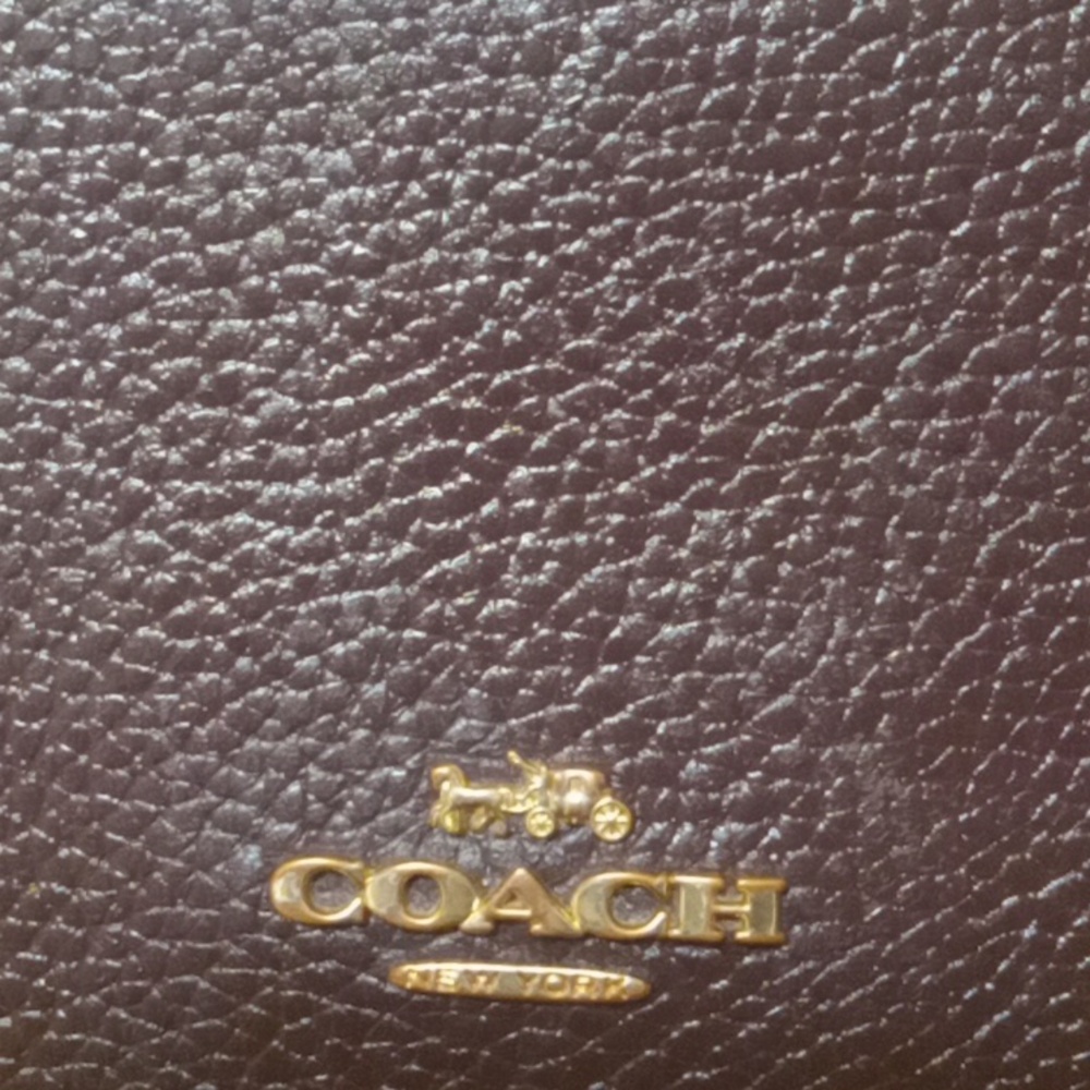 Coach Dark Brown Leather Mini Crossbody Purse - Picture 3 of 9